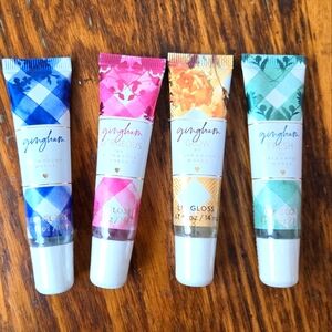 🛍BOGO 50% OFF💋💄NWT‼️BBW 4-piece Collection of Gingham Themed Lip Glosses
